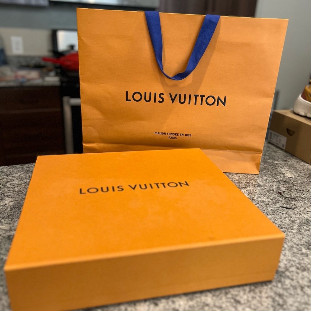 Louis Vuitton Magnetic Storage Box with LV shopping bag